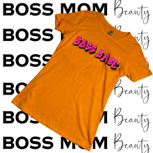 Load image into Gallery viewer, Boss Babe Graffiti Tee ( Orange )