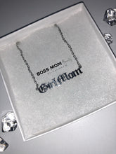 Load image into Gallery viewer, Girl Mom Old English Font Necklace