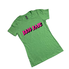 Load image into Gallery viewer, Boss Babe Graffiti Tee ( Green )