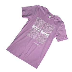 Boss Babe Thank You Tee ( Lilac )