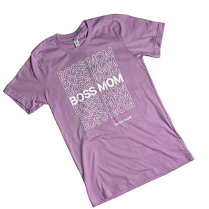 Boss Mom Thank You Tee ( Lilac )