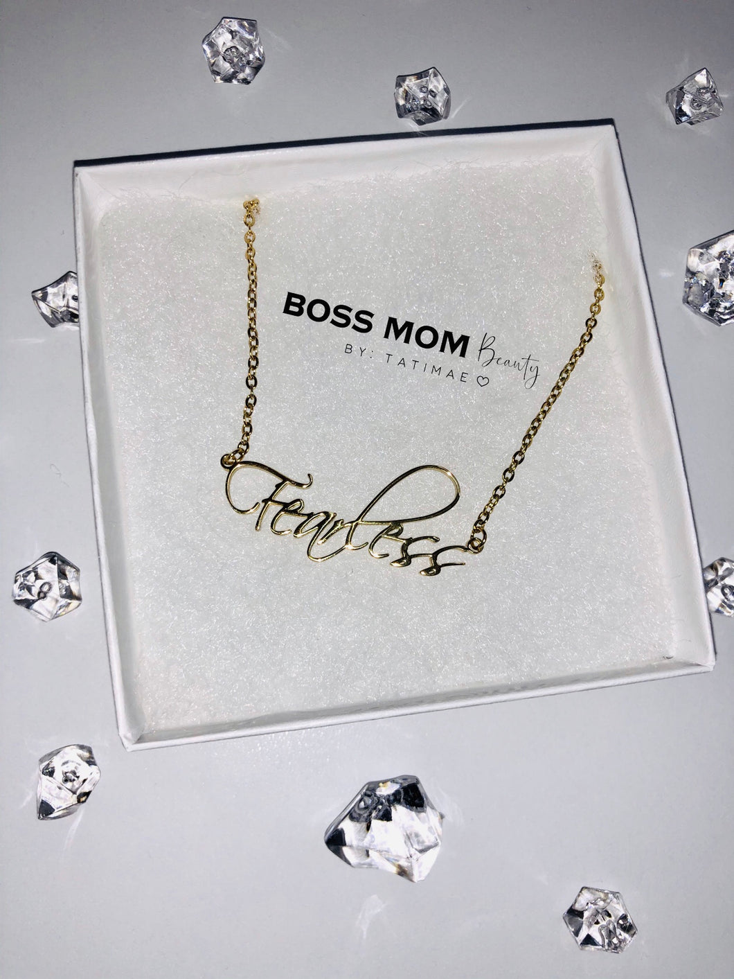 Fearless Signature Font Necklace