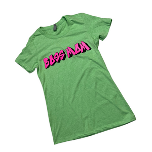 Boss Mom Graffiti Tee ( Green )