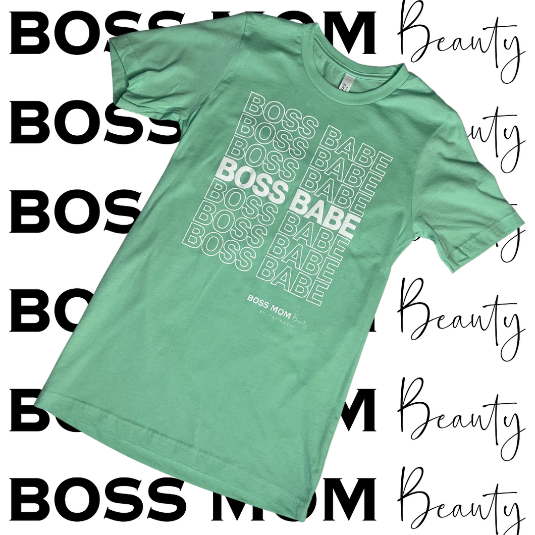Boss Babe Thank You Tee ( Mint )