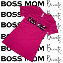 Load image into Gallery viewer, Boss Babe Calligraphy Tee ( PINK )