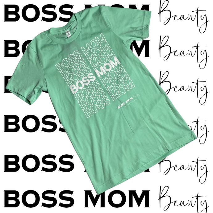 Boss Mom Thank You Tee ( Mint )