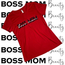 Load image into Gallery viewer, Boss Mom Calligraphy Tee ( RED )