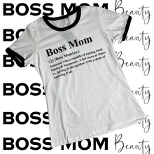 Load image into Gallery viewer, Boss Mom Noun Ringer Tee
