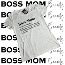 Load image into Gallery viewer, Boss Mom Noun Tee (WHITE)